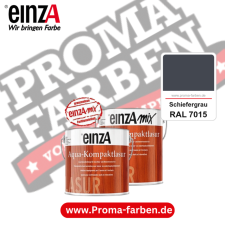 einzA Aqua-Kompaktlasur kaufen bei Proma Farben RAL 7015 Schiefergrau
