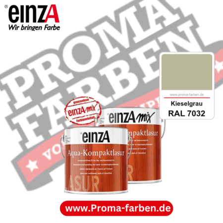 einzA Aqua-Kompaktlasur kaufen bei Proma Farben RAL 7032 Kieselgrau