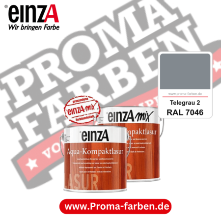einzA Aqua-Kompaktlasur kaufen bei Proma Farben RAL 7046 Telegrau 2