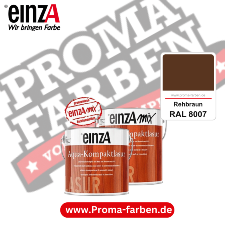 einzA Aqua-Kompaktlasur kaufen bei Proma Farben RAL 8007 Rehbraun