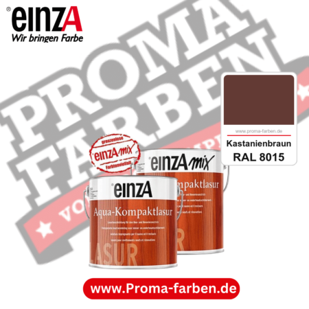 einzA Aqua-Kompaktlasur kaufen bei Proma Farben RAL 8015 Kastanienbraun