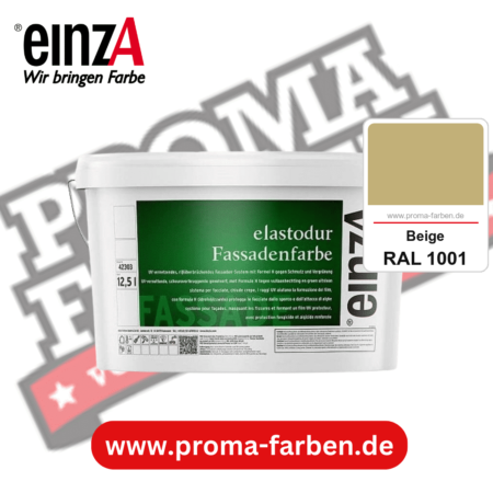 einzA elastodur Fassadenfarbe kaufen bei Proma Farben RAL 1001 Beige