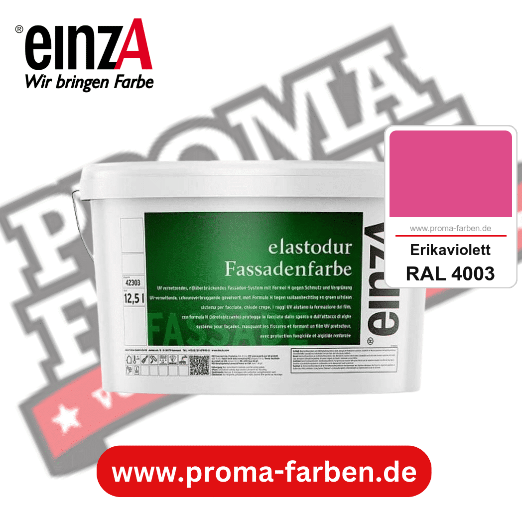 einzA elastodur Fassadenfarbe kaufen bei Proma Farben RAL 4003 Erikaviolett
