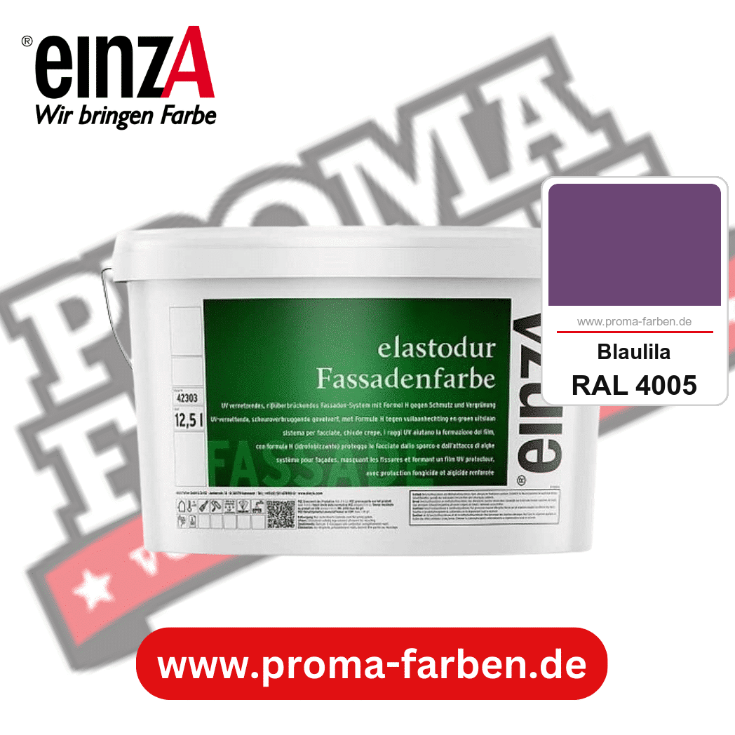 einzA elastodur Fassadenfarbe kaufen bei Proma Farben RAL 4005 Blaulila