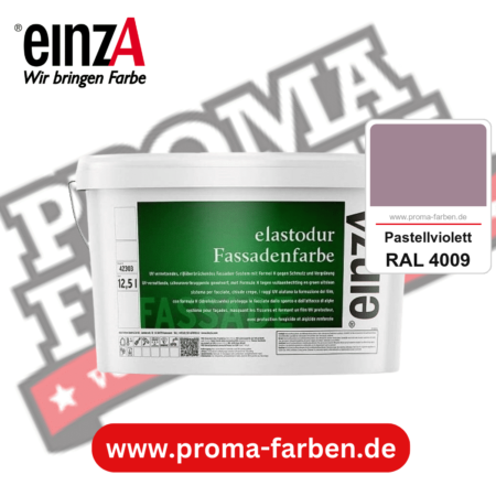einzA elastodur Fassadenfarbe kaufen bei Proma Farben RAL 4009 Pastellviolett