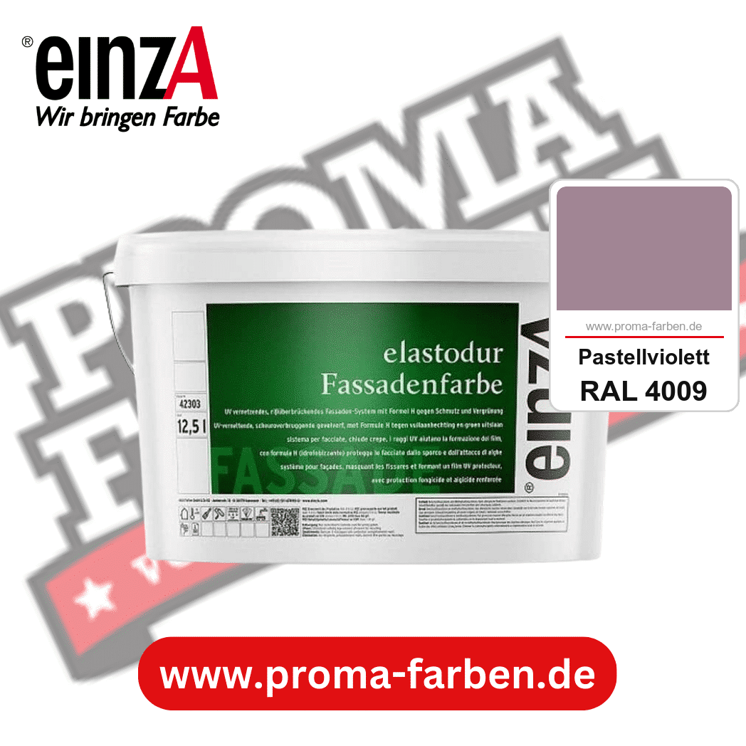 einzA elastodur Fassadenfarbe kaufen bei Proma Farben RAL 4009 Pastellviolett