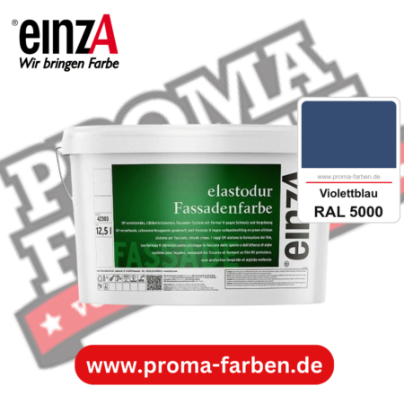 einzA elastodur Fassadenfarbe kaufen bei Proma Farben RAL 5000 Violettblau