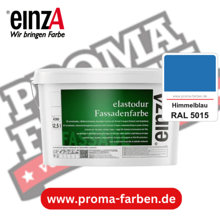 einzA elastodur Fassadenfarbe kaufen bei Proma Farben RAL 5015 Himmelblau