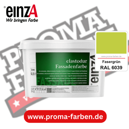 einzA elastodur Fassadenfarbe kaufen bei Proma Farben RAL 6039 Fasergrün