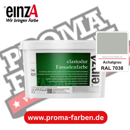 einzA elastodur Fassadenfarbe kaufen bei Proma Farben RAL 7038 Achatgrau