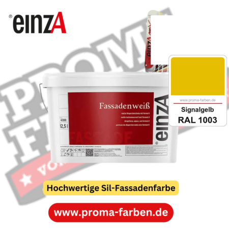 einzA Fassadenweiß kaufen bei Proma Farben RAL 1003 Signalgelb