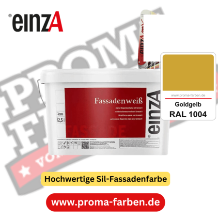 einzA Fassadenweiß kaufen bei Proma Farben RAL 1004 Goldgelb