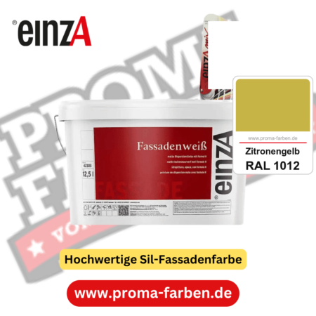 einzA Fassadenweiß kaufen bei Proma Farben RAL 1012 Zitronengelb