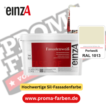 einzA Fassadenweiß kaufen bei Proma Farben RAL 1013 Perlweiß