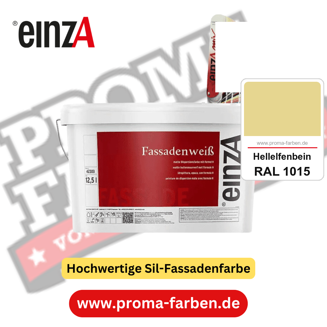 einzA Fassadenweiß kaufen bei Proma Farben RAL 1015 Hellelfenbein
