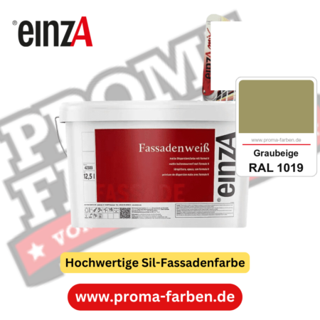 einzA Fassadenweiß kaufen bei Proma Farben RAL 1019 Graubeige