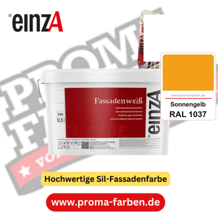 einzA Fassadenweiß kaufen bei Proma Farben RAL 1037 Sonnengelb