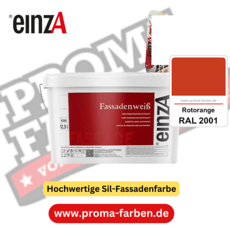 einzA Fassadenweiß kaufen bei Proma Farben RAL 2001 Rotorange