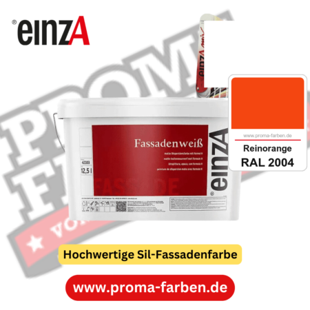 einzA Fassadenweiß kaufen bei Proma Farben RAL 2004 Reinorange