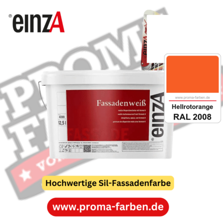 einzA Fassadenweiß kaufen bei Proma Farben RAL 2008 Hellrotorange