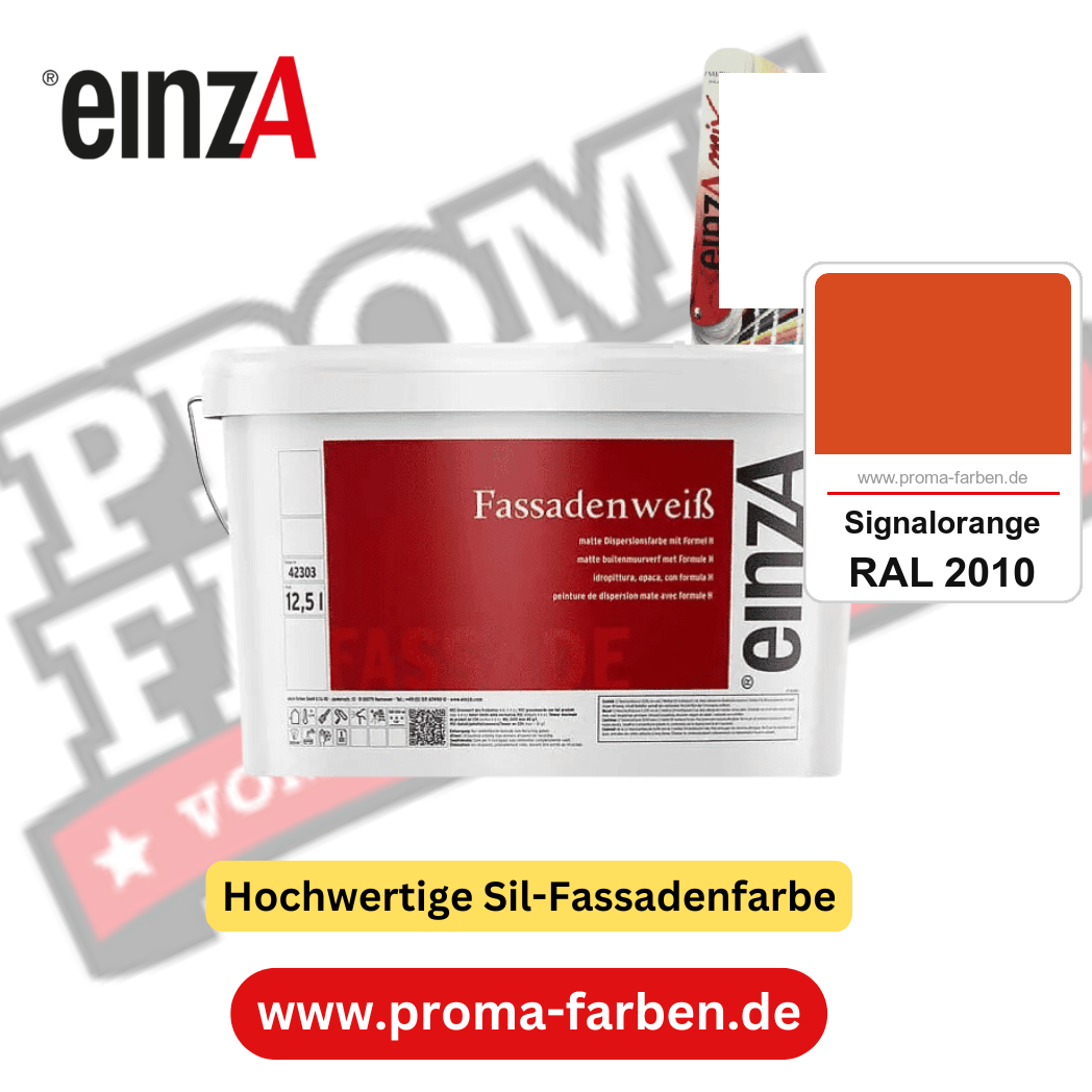 einzA Fassadenweiß kaufen bei Proma Farben RAL 2010 Signalorange