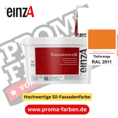 einzA Fassadenweiß kaufen bei Proma Farben RAL 2011 Tieforange