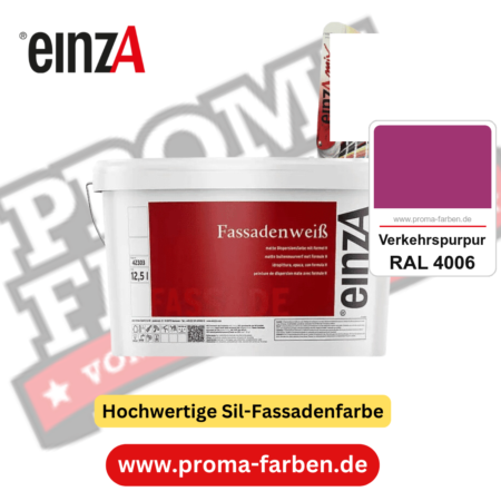 einzA Fassadenweiß kaufen bei Proma Farben RAL 4006 Verkehrspurpur