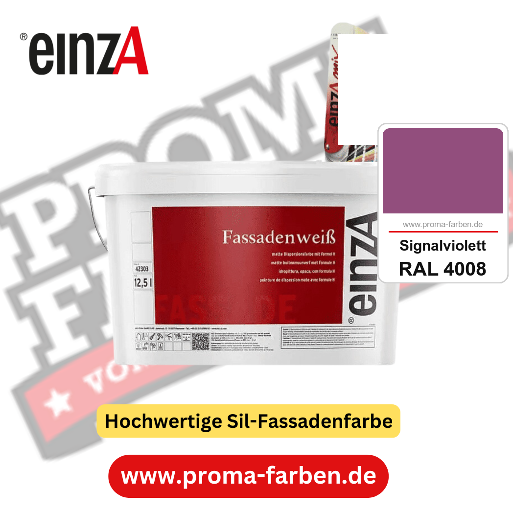 einzA Fassadenweiß kaufen bei Proma Farben RAL 4008 Signalviolett