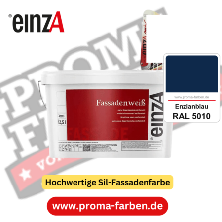 einzA Fassadenweiß kaufen bei Proma Farben RAL 5010 Enzianblau