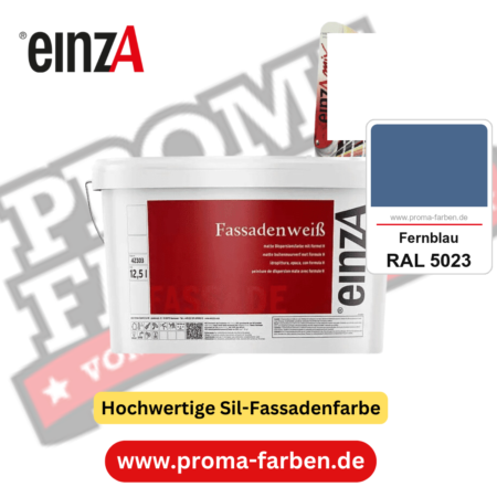 einzA Fassadenweiß kaufen bei Proma Farben RAL 5023 Fernblau