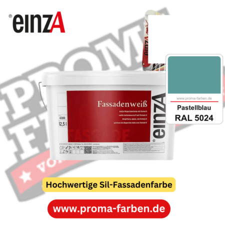 einzA Fassadenweiß kaufen bei Proma Farben RAL 5024 Pastellblau