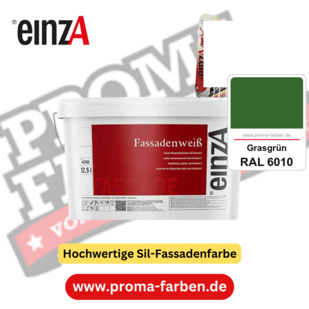einzA Fassadenweiß kaufen bei Proma Farben RAL 6010 Grasgrün