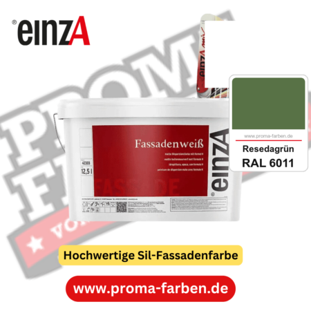 einzA Fassadenweiß kaufen bei Proma Farben RAL 6011 Resedagrün