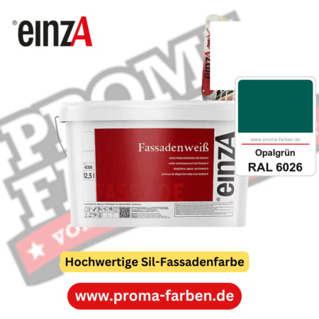 einzA Fassadenweiß kaufen bei Proma Farben RAL 6026 Opalgrün
