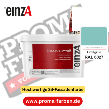 einzA Fassadenweiß kaufen bei Proma Farben RAL 6027 Lichtgrün