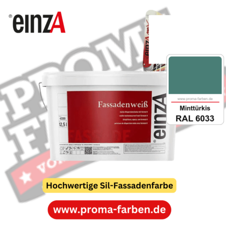 einzA Fassadenweiß kaufen bei Proma Farben RAL 6033 Minttürkis