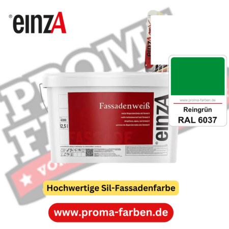 einzA Fassadenweiß kaufen bei Proma Farben RAL 6037 Reingrün