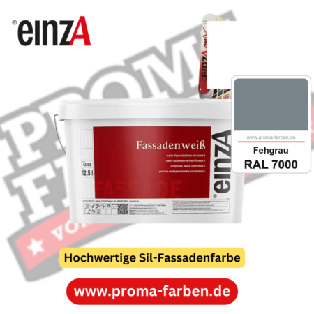 einzA Fassadenweiß kaufen bei Proma Farben RAL 7000 Fehgrau