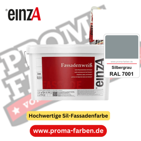 einzA Fassadenweiß kaufen bei Proma Farben RAL 7001 Silbergrau