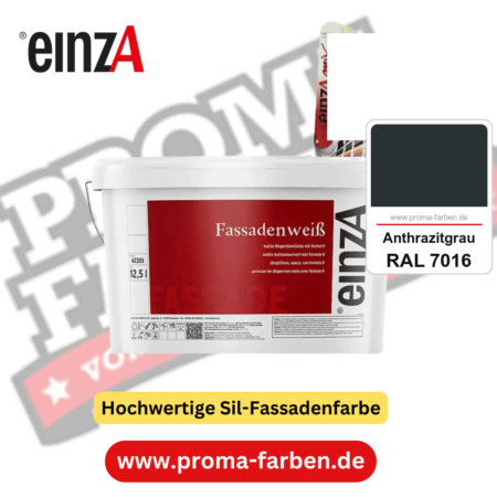 einzA Fassadenweiß kaufen bei Proma Farben RAL 7016 Anthrazitgrau