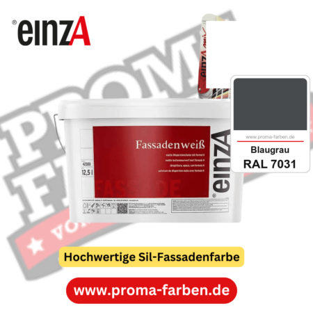 einzA Fassadenweiß kaufen bei Proma Farben RAL 7031 Blaugrau
