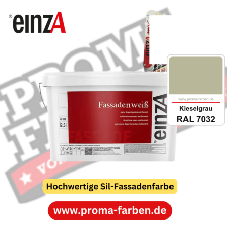 einzA Fassadenweiß kaufen bei Proma Farben RAL 7032 Kieselgrau