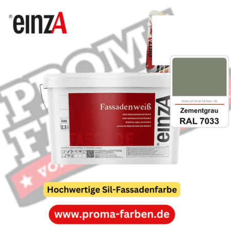 einzA Fassadenweiß kaufen bei Proma Farben RAL 7033 Zementgrau