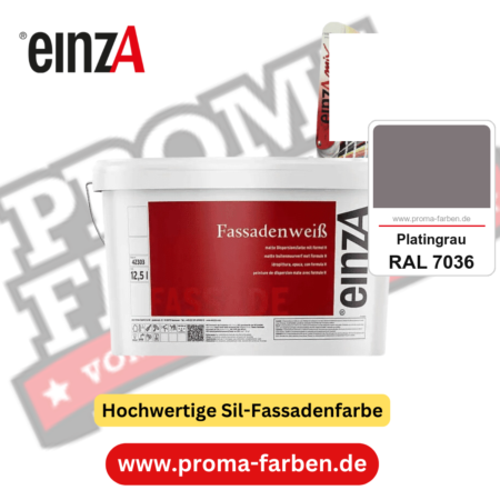 einzA Fassadenweiß kaufen bei Proma Farben RAL 7036 Platingrau