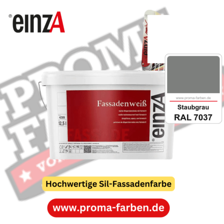 einzA Fassadenweiß kaufen bei Proma Farben RAL 7037 Staubgrau