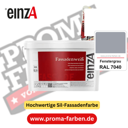 einzA Fassadenweiß kaufen bei Proma Farben RAL 7040 Fenstergrau