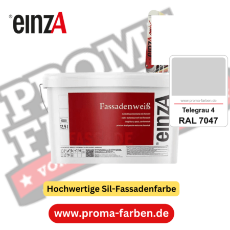 einzA Fassadenweiß kaufen bei Proma Farben RAL 7047 Telegrau 4