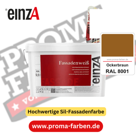 einzA Fassadenweiß kaufen bei Proma Farben RAL 8001 Ockerbraun
