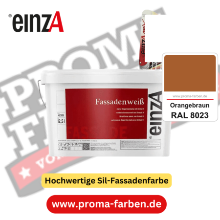 einzA Fassadenweiß kaufen bei Proma Farben RAL 8023 Orangebraun