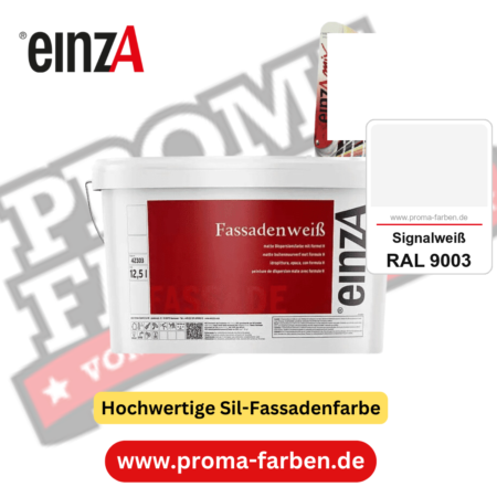 einzA Fassadenweiß kaufen bei Proma Farben RAL 9003 Signalweiß